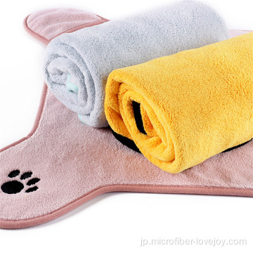 卸売カスタムプリントロゴ柔らかく快適な犬用タオル